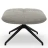 Hocker Unn - Stoff, Grau
