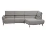 Ecksofa Managa - 2-Sitzer mit Ecke rechts, Stoff, Natur