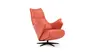 Relaxsessel Girona - Relaxfunktion (motorisch), Leder, Rot