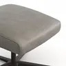 Hocker Noto Relax II - Leder, Eisengrau