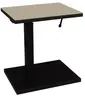 Beistelltisch - höhenverstellbar, LB ca. 45x35 cm, Taupe, Schwarz