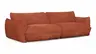 Sofa Fluffy - 4-Sitzer inkl. Rückenlehne verstellbar, Stoff, Kupfer