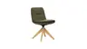 Polsterstuhl Macano - drehbar, Leder, Olive