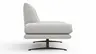 Sofa Lucero 2.0 - 2-Sitzer klein, Stoff, Offwhite