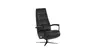 Relaxsessel Rafael - inkl. Relaxfunktion (motorisch), Leder, Schwarz