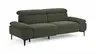 Sofa Felipa - 3-Sitzer inkl. Relaxfunktion (motorisch) und Kopfteil verstellbar, Stoff, Dunkelgrün