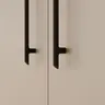  Drehtürenschrank FATHIE- B ca. 144 cm, Sand, Eiche Dekor