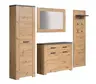 Garderobenschrank - Eiche Dekor, Anthrazit