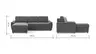 Ecksofa Lakeville 1 - Longchair links mit 2-Sitzer inkl. Schlaffunktion mit Bettkasten, Stoff, Grau