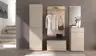 Garderobe - inkl. Sitzkissen, Riva Eiche Nachbildung, Kaschmir