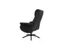 TV-Sessel MORTON mit Hocker - drehbar, Relaxfunktion, Stoff, Grau