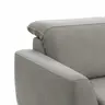 Sofa Tulsa KV - 2,5-Sitzer, inkl. Relaxfunktion und Kopfteilverstellung (motorisch), Leder, Graubeige