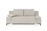 Sofa JEREMO - 2-Sitzer inkl. Schlaffunktion und Armlehnen verstellbar, Stoff, Beige