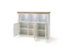 Highboard - mit Beleuchtung, Pinie Nachbildung