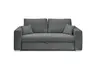 Sofa JORDEN 2 - 2,5-Sitzer inkl. Schlaffunktion mit Bettkasten, Stoff, Grau