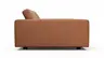 Sofa Aprino 2 - 3,5-Sitzer XXL, Dickleder, Cognac, Armlehne Block schmal