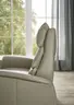 Sofa - 2,5-Sitzer, Kopfteil verstellbar, Leder, Perlmutt,