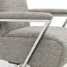   Drehsessel Enno Lazyline - Größe L inkl. Relaxfunktion, Stoff, Silber