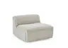 Sessel - inkl. Kissen mit Rolle, Stoff, Natur