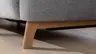 Sofa Nevin - 2,5-Sitzer inkl. Kopfpolsterverstellung, Stoff, Silbergrau