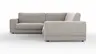 Ecksofa Juni - Ecke links mit 2,5-Sitzer, Stoff, Hellgrau