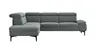Ecksofa Felipa - Ecke links mit 2,5-Sitzer inkl. Kopfteil verstellbar, Stoff, Grau