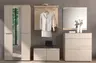 Garderobe - inkl. Sitzkissen, Riva Eiche Nachbildung, Kaschmir