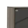 Highboard Saratoga - Buche massiv, silbergrau geölt