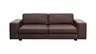 Sofa Aprino 1 - 3,5-Sitzer XXL, Dickleder, Dunkelbraun, Armlehne Block breit