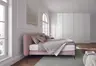 Boxspringbett Delia - Liegefläche 180x200 cm, Stoff, Rose