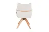 Armlehnstuhl MAROU - drehbar, Stoff, Beige