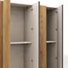 Drehtürenschrank Loretto - B ca. 280 cm, Melamin Astig hell