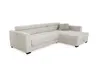 Ecksofa - 2-Sitzer, Ecke rechts, Stoff, Beige