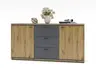 Sideboard - Artisan Eiche, Absetzung Graphit