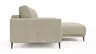 Ecksofa Solero 2.0 - 1,5-Sitzer mit Longchair rechts, Stoff, Sand