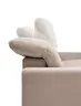 Ecksofa - CALM FLEX 2.0, 3-Sitzer mit Longchari rechts, Kopfteil verstellbar, Stoff, Rosa
