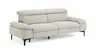 Sofa Felipa - 3-Sitzer inkl. Relaxfunktion (motorisch) und Kopfteil verstellbar, Stoff, Natur