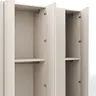 Drehtürenschrank Loretto - B ca. 280 cm, Melamin, Perlmutt