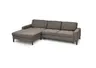 Ecksofa CALM MOVE 2.0 - Longchair links mit 2,5-Sitzer, Schlaffunktion, Feincord, Taupe