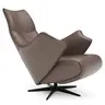 Relaxsessel Girona - Relaxfunktion (motorisch), Leder, Braun