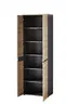 Garderobenschrank - Eiche Dekor, Graphit
