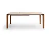 Esstisch 3400 - ausziehbar, LB ca. 200x100 cm, Asteiche massiv, Geölt, Gedrehter Fuss