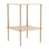 Beistelltisch Dagny - BHT ca. 40x55x40 cm, Quadratisch, Metall, Beige