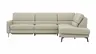 Ecksofa Valera - 3-Sitzer mit Ecke rechts inkl. Rückenlehne verstellbar und Relaxfunktion motorisch, Stoff, Limone