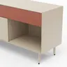 Sideboard Colore - B ca. 180 cm, Lack, Kaschmir