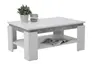 Couchtisch - LB ca. 90x60 cm, Weiß, Betonoptik