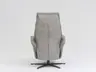 Sessel - Relaxfunktion, Leder, Grau