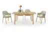 Esstisch- LB ca. 140-180x80 cm, Ausziehbar, Eiche, Massiv, Geölt
