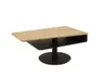 Couchtisch - höhenverstellbar, LBH. ca. 100x60x46-64  cm, Wildeiche furniert