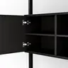 Regal Edge - B ca. 283 cm, Lack, Schwarz